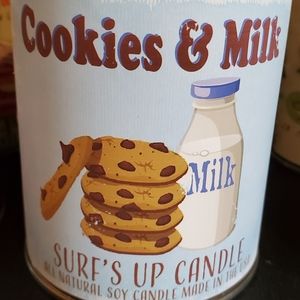 Cookies and milk candle